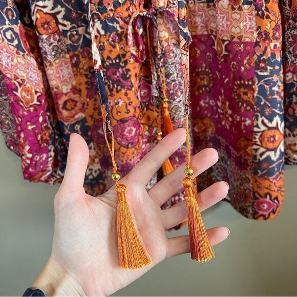 ✨ Forever 21 Women’s Pink Orange Romper Small - Picture 7 of 13